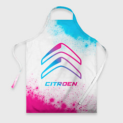 Фартук кулинарный Citroen neon gradient style, цвет: 3D-принт