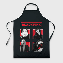 Фартук кулинарный Blackpink retro girls, цвет: 3D-принт