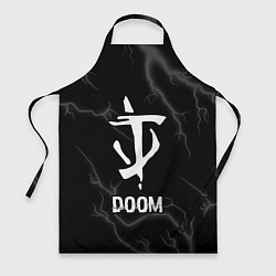 Фартук кулинарный Doom glitch на темном фоне, цвет: 3D-принт
