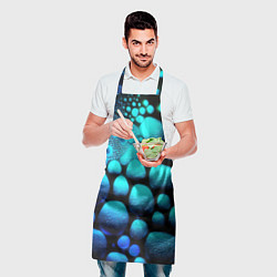 Фартук кулинарный Объемные неоновые капли, цвет: 3D-принт — фото 2