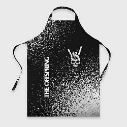 Фартук кулинарный The Offspring и рок символ на темном фоне, цвет: 3D-принт