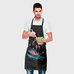 Фартук кулинарный Летящий космонавт, цвет: 3D-принт — фото 2