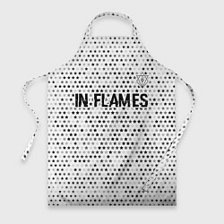 Фартук кулинарный In Flames glitch на светлом фоне: символ сверху, цвет: 3D-принт