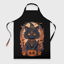 Фартук кулинарный Черный кот в хеллоуине, цвет: 3D-принт