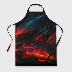 Фартук кулинарный Red black abstract, цвет: 3D-принт