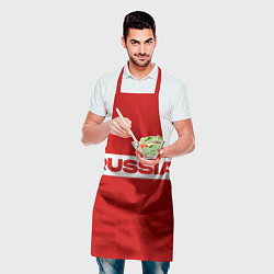 Фартук кулинарный Russia - красно-белый, цвет: 3D-принт — фото 2