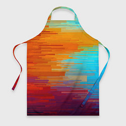 Фартук кулинарный Цветной глитч, цвет: 3D-принт