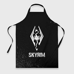 Фартук кулинарный Skyrim glitch на темном фоне, цвет: 3D-принт