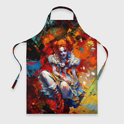 Фартук кулинарный Клоун девушка, цвет: 3D-принт