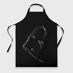 Фартук кулинарный Хищник на черном фоне, цвет: 3D-принт