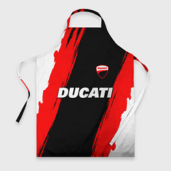 Фартук Ducati moto - красные полосы