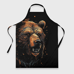 Фартук кулинарный Бурый медведь, цвет: 3D-принт