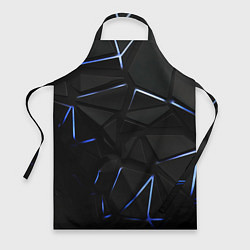 Фартук кулинарный Black texture neon line, цвет: 3D-принт