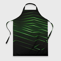 Фартук кулинарный Green abstract dark background, цвет: 3D-принт