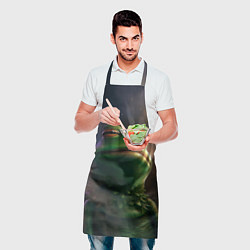 Фартук кулинарный Подозрительная Пепе, цвет: 3D-принт — фото 2