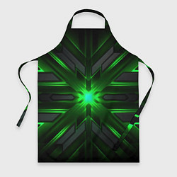 Фартук кулинарный Зеленый свет в абстракции, цвет: 3D-принт