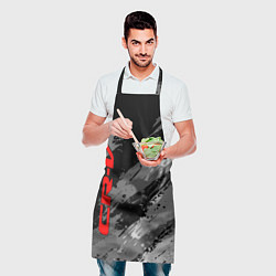 Фартук кулинарный Honda cr-v - Монохром, цвет: 3D-принт — фото 2