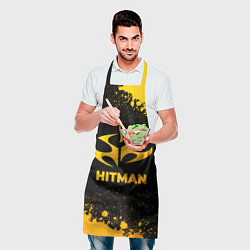 Фартук кулинарный Hitman - gold gradient, цвет: 3D-принт — фото 2