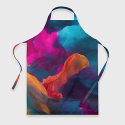 Фартук кулинарный Акварельные краски, цвет: 3D-принт