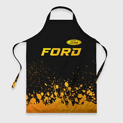 Фартук кулинарный Ford - gold gradient посередине, цвет: 3D-принт