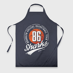 Фартук кулинарный Basketball sharks, цвет: 3D-принт