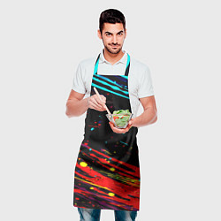 Фартук кулинарный Barcelona краски, цвет: 3D-принт — фото 2