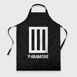 Фартук кулинарный Paramore glitch на темном фоне, цвет: 3D-принт