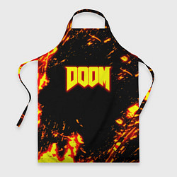 Фартук кулинарный Doom огненный марс, цвет: 3D-принт