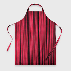 Фартук кулинарный Абстрактные полосы розовые, цвет: 3D-принт