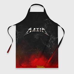 Фартук кулинарный Максим в стиле Металлика - огонь и искры, цвет: 3D-принт