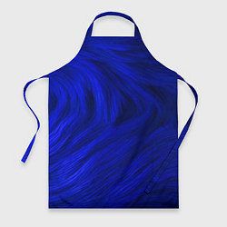Фартук кулинарный Текстура синей шерсти, цвет: 3D-принт