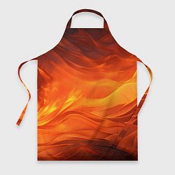 Фартук кулинарный Яркий огонь, цвет: 3D-принт