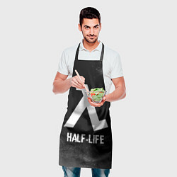 Фартук кулинарный Half-Life glitch на темном фоне, цвет: 3D-принт — фото 2