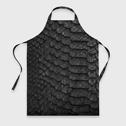 Фартук кулинарный Черная кожа рептилии, цвет: 3D-принт