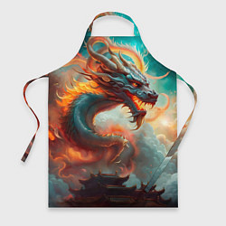 Фартук кулинарный Мифический дракон 2024, цвет: 3D-принт