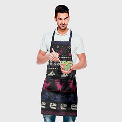 Фартук кулинарный Доисторический свитер, цвет: 3D-принт — фото 2