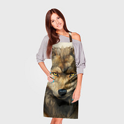 Фартук кулинарный Волк в стиле диаграмм Давинчи, цвет: 3D-принт — фото 2