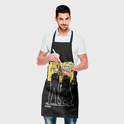 Фартук кулинарный Сильнейший дуэт - Магическая битва, цвет: 3D-принт — фото 2