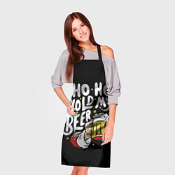 Фартук кулинарный Ho - ho - hold my beer, цвет: 3D-принт — фото 2