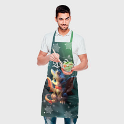Фартук кулинарный Дракоша - символ года, цвет: 3D-принт — фото 2