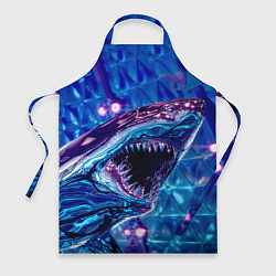 Фартук кулинарный Фиолетовая акула, цвет: 3D-принт