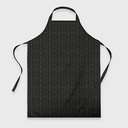 Фартук кулинарный Ажурный чёрно-серый, цвет: 3D-принт