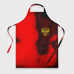 Фартук кулинарный Россия герб спорт краски, цвет: 3D-принт