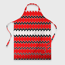 Фартук White and red stripes