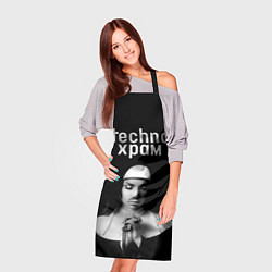 Фартук кулинарный Techno храм монашка в молитве, цвет: 3D-принт — фото 2