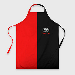 Фартук кулинарный Toyota car красно чёрный, цвет: 3D-принт
