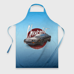 Фартук кулинарный Американский маслкар Chevrolet Camaro третьего пок, цвет: 3D-принт