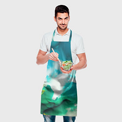 Фартук кулинарный Текстура окрашенной стены - нейросеть, цвет: 3D-принт — фото 2