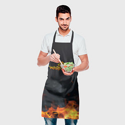 Фартук кулинарный Warframe шутер flame, цвет: 3D-принт — фото 2