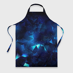 Фартук Синие осколки из мелких абстрактных части калейдос
